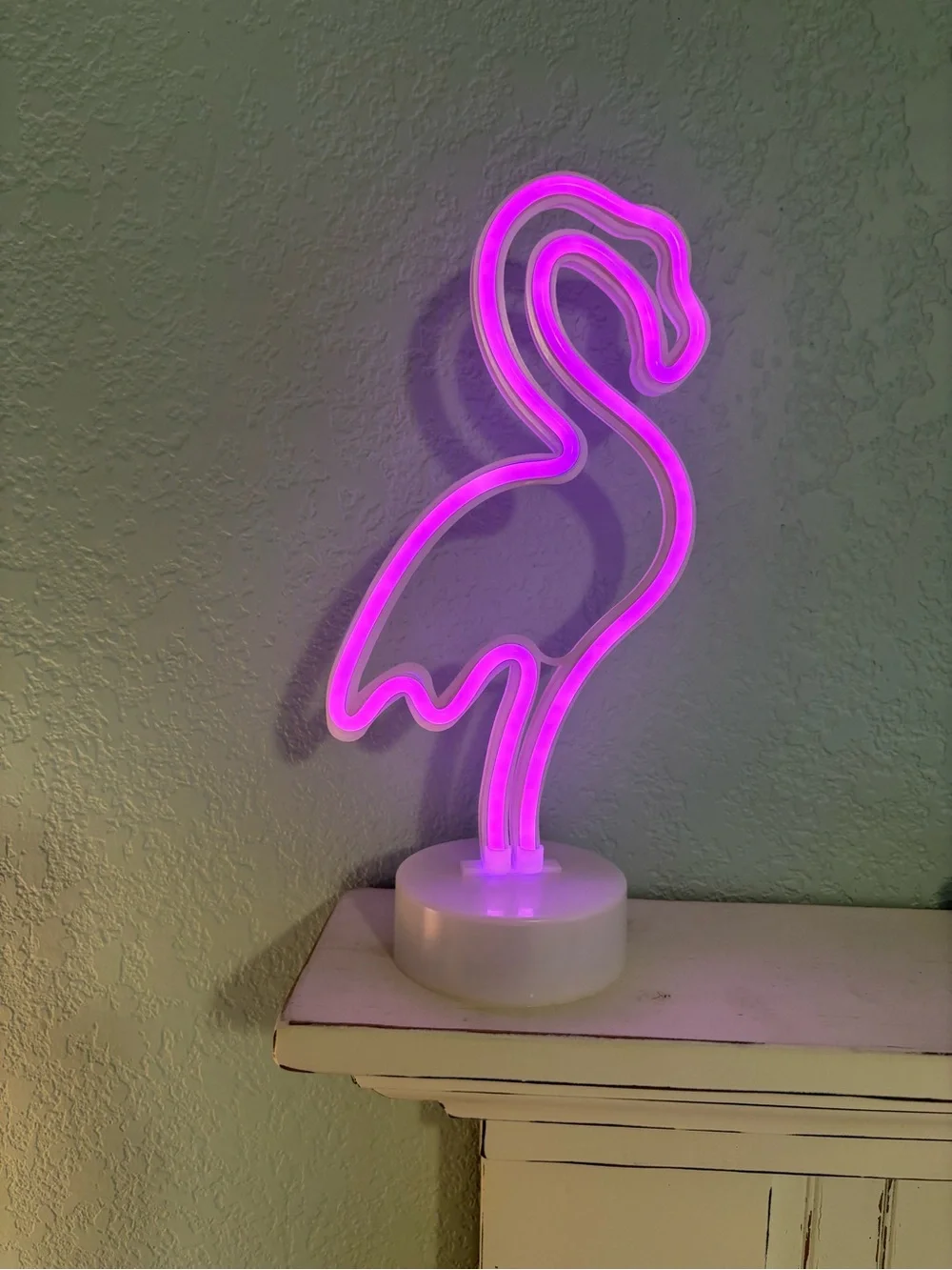 LED Table Lamp Pink Neon Flamingo